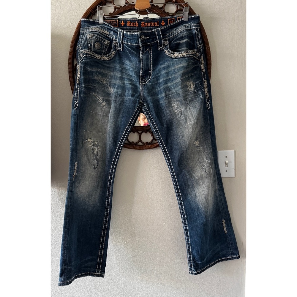 Rock Revival Indus Boot Denim Jeans men’s size 36